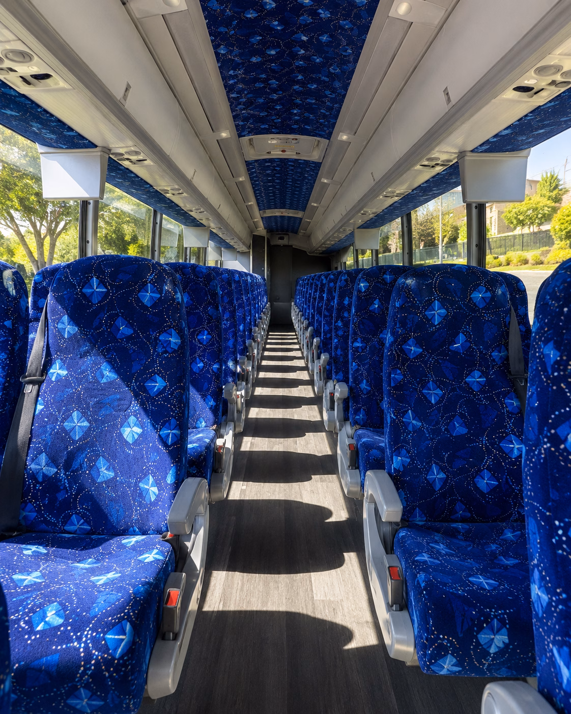pittsburg charter bus rental interior