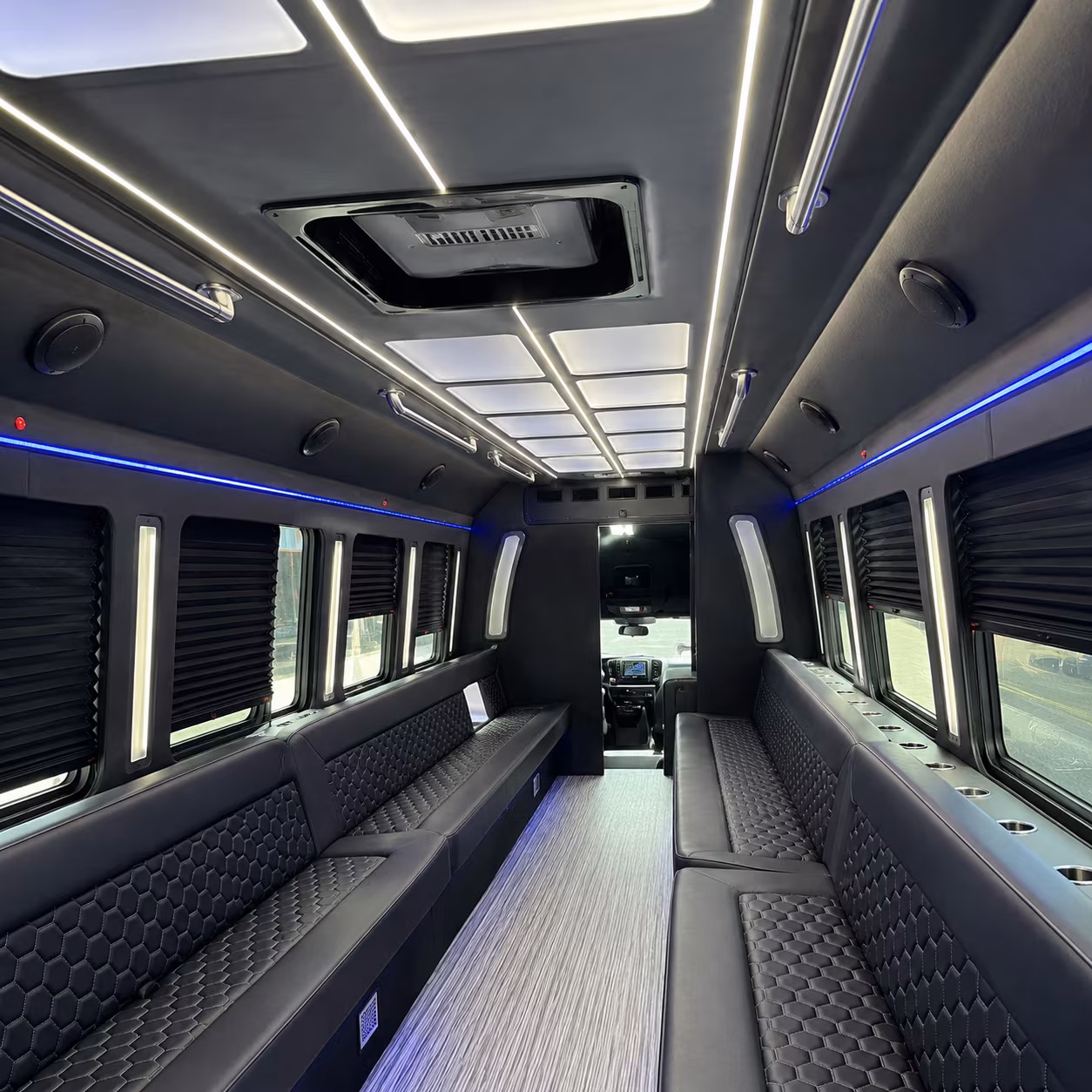 pittsburg party bus rental interior
